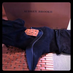 Never worn  mid-calf suede boots